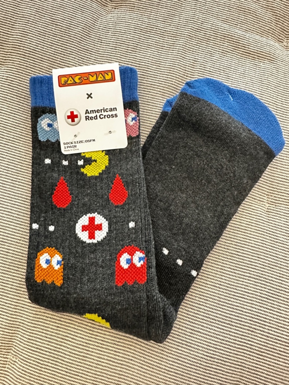 American Red Cross x Pac-Man Unisex Novelty Socks
